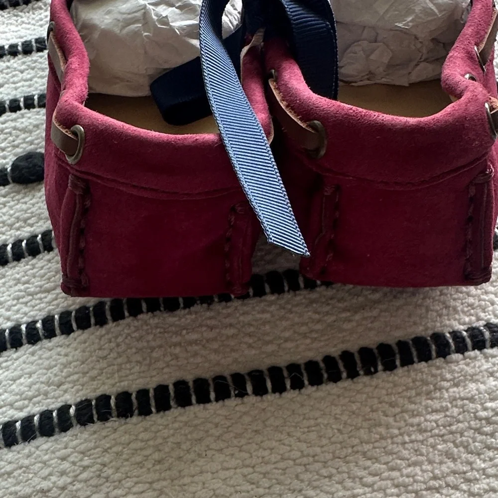 Janie and Jack Classic Burgundy Kids Loafers